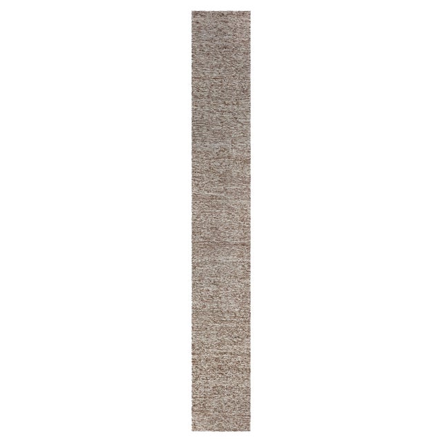 Modern Beige & Brown Flat Weave Wool Rug by Doris Leslie Blau For Sale