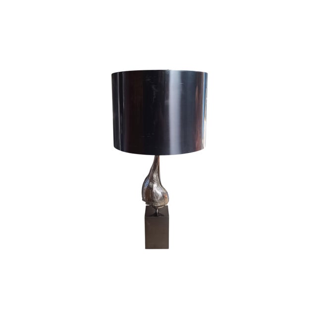 Maison Charles Bronze Seashell Lamp from Maison Charles, 1960s For Sale - Image 4 of 11