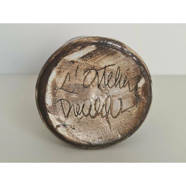 Mid-century ceramic vase by Jacques Pouchain / Atelier Dieulefit. Classic cylindrical vase in the style of Pouchain's...