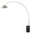Iconic Arc Floor Lamp - Satin Nickel, Black Marble Base, Dimmable, Led Bulb Included For Sale