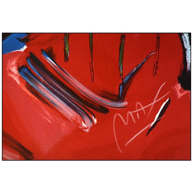 Peter Max 1980s Crimson Lady, Peter Max For Sale - Image 4 of 6