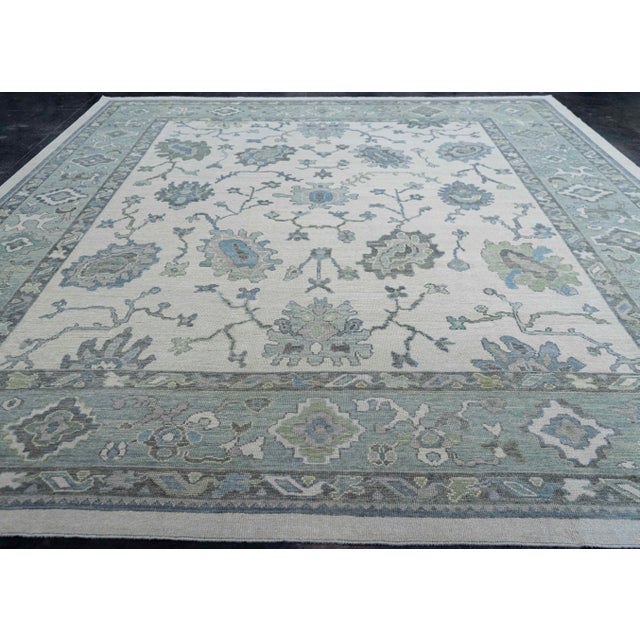 Turkish Oushak Rug 12'6" x 14'11" #20397 Explore a curated collection of hallway runners, wool rugs, and handmade...
