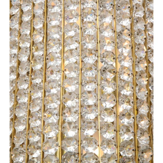 Mid-Century Modern Mid-Century Modern Austrian Beaded Chandelier For Sale - Image 3 of 4