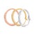 Introducing a mesmerizing masterpiece that will captivate your heart! Behold these enchanting 14K Tri-Toned Gold Triple...