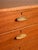 Wood Danish Cabinet with Brass Handles, 1950s For Sale - Image 7 of 13