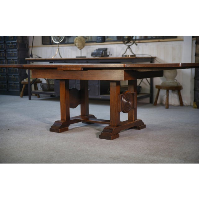 Table with Extensions by Étienne Kohlmann, 1960s For Sale - Image 6 of 11