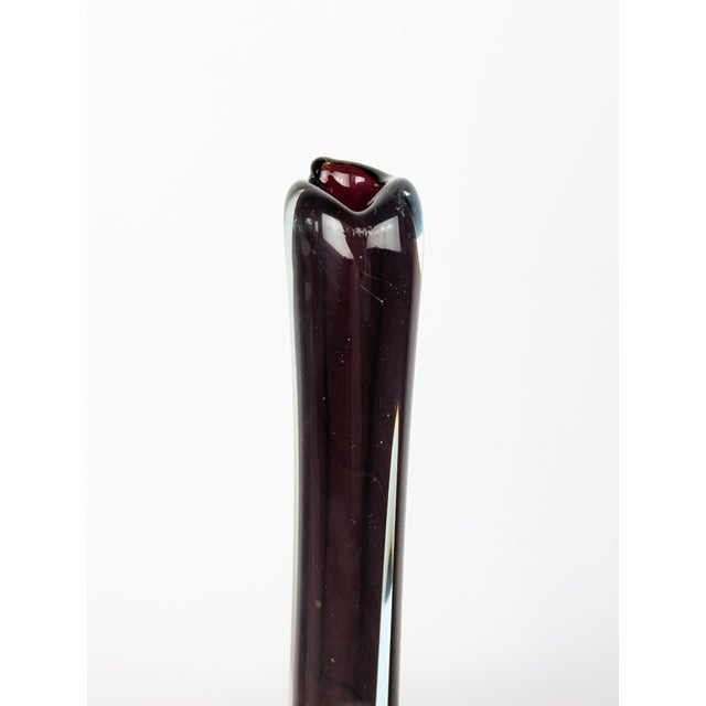 Splendid Murano sommerso glass vase, most likely made between the late 1950s and the first half of the 1960s. The...