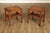 High Quality American Made Pair of Oak Two-Tier Side Tables, Each with Inset Decorative Tile Top and Arched Apron, 32...