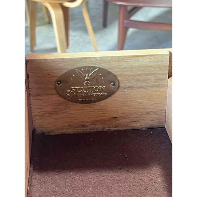 Brown Vintage Walnut and Brass Sideboard by Statton For Sale - Image 8 of 8