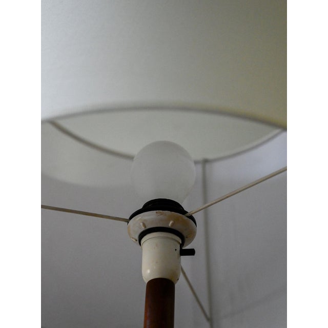 Wood Danish Lamp in Turned Teak, 1950s For Sale - Image 7 of 8