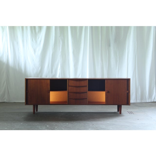 Brown Mid-Century Danish Lowboard in Teak, 1960s For Sale - Image 8 of 18