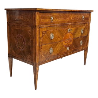 Antique Inlaid Chest of Drawers, 1800s For Sale