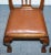 Chippendale Style Dining Chairs with Leather Seats, Set of 5 For Sale - Image 11 of 18