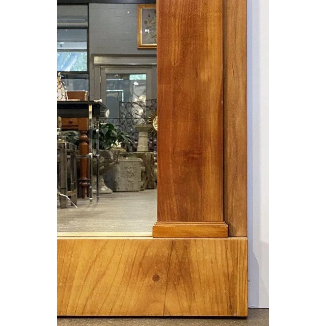 Brown Biedermeier Style Pier Mirror of Cherry From France (H 62 1/4 X W 36 1/2) For Sale - Image 8 of 13