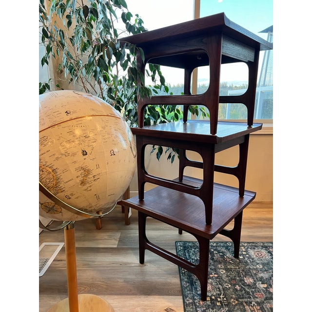Mid-Century Modern Mid-Century Modern Japanese Teak Snack Tables For Sale - Image 3 of 11