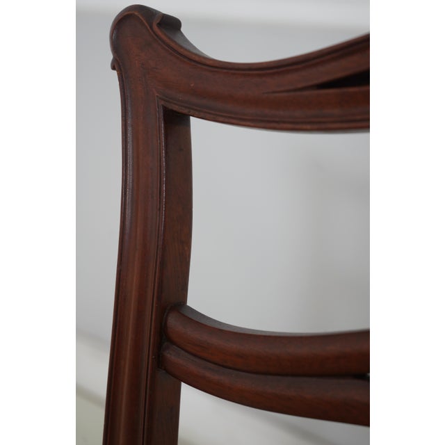 Set of 4 Biggs Mahogany Ribbon Back Dining Chairs For Sale - Image 14 of 18