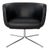 Jelly Armchair in Black Leather by Piero Lissoni for Living Divani, Italy, 1990s For Sale