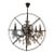 Restoration Hardware 32” Foucault's Orb Iron & Crystal Chandelier For Sale