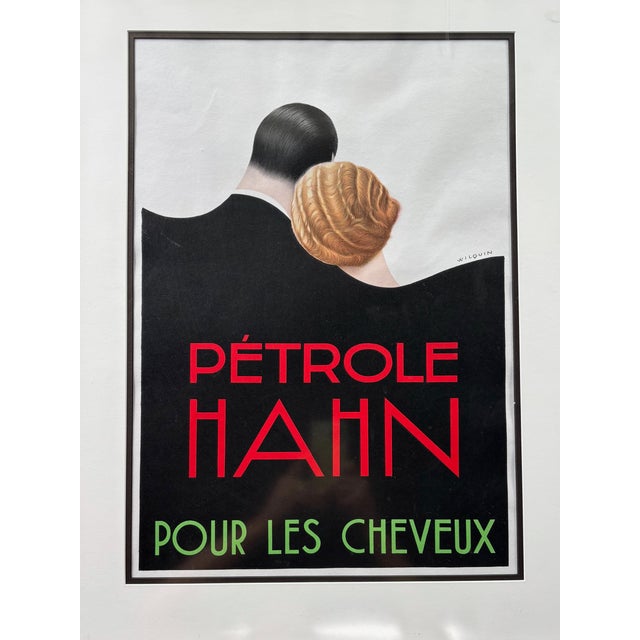 1930s Original French Art Deco Poster "Pétrole Hahn Pour Les Cheveux," by André Wilquin For Sale In Los Angeles - Image 6 of 9