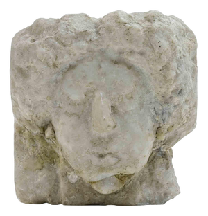 Sirio Pellegrini, Head of Girl, Marble Sculpture, 1960s