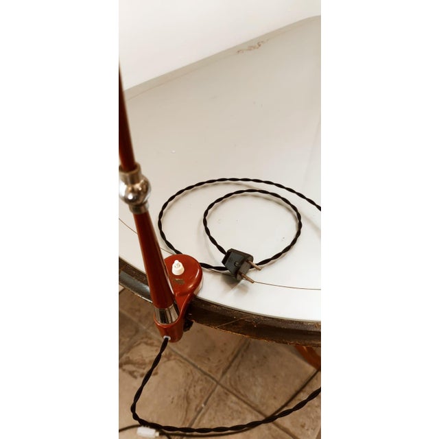 Mid-Century Modern Study Table Lamp with Clamp and Ignition at the Base For Sale - Image 3 of 13