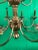 Vintage Italian Wood Carved 12 Light Chandelier For Sale - Image 4 of 12
