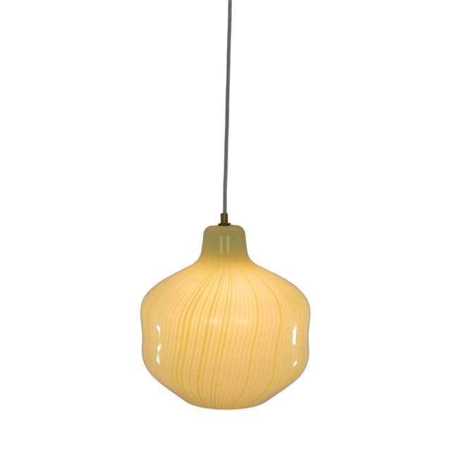 Hand-Blown Murano Glass Pendant by Massimo Vignelli for Venini, 1950s For Sale