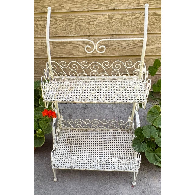 This planter stands at 32 inches high which is just the height of a normal window. I normally have planted geraniums in it...