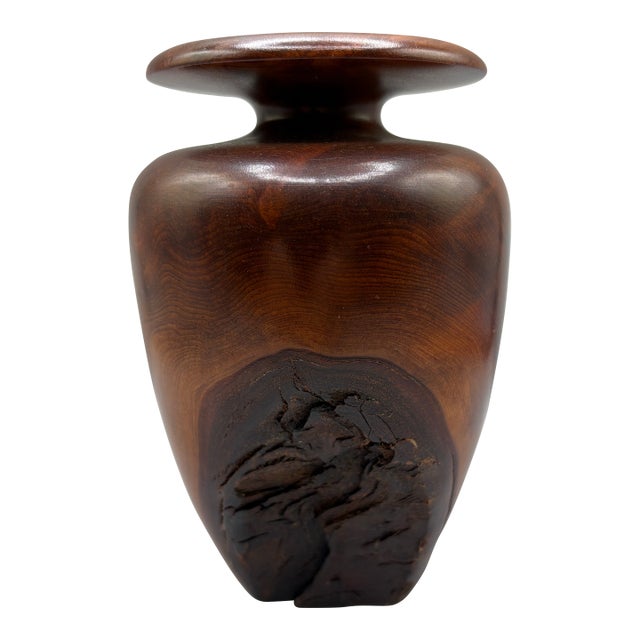 Vintage Redwood Burl Weed Stem Vase by Lr Vansley For Sale