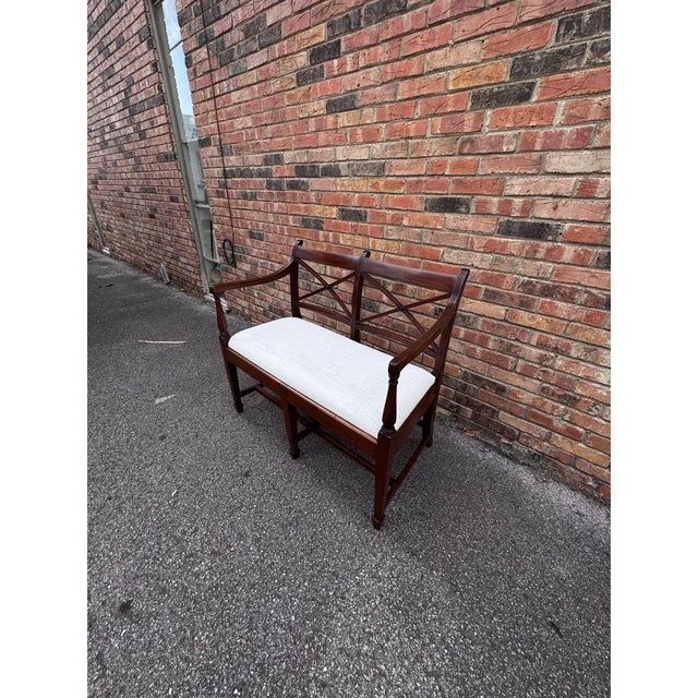 English Regency Bench for Two For Sale - Image 4 of 9
