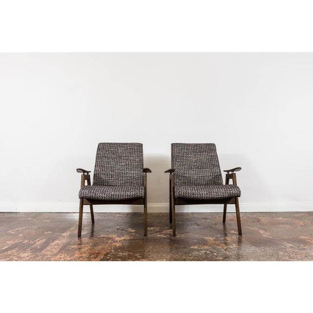 1960s Vintage Armchairs by J. Šmidek for Ton, Former Czechoslovakia, 1960s, Set of 2 For Sale - Image 5 of 17