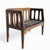 Mid-Century Wood Bench With Black Woven Strap Seat For Sale - Image 10 of 15