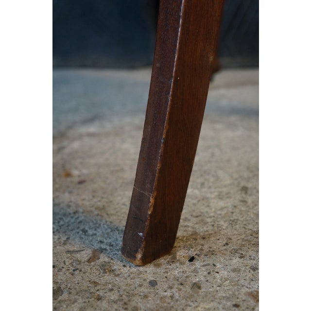 Antique Victorian Eastlake Carved Mahogany Tufted Velvet Parlor Side Chair For Sale - Image 14 of 18