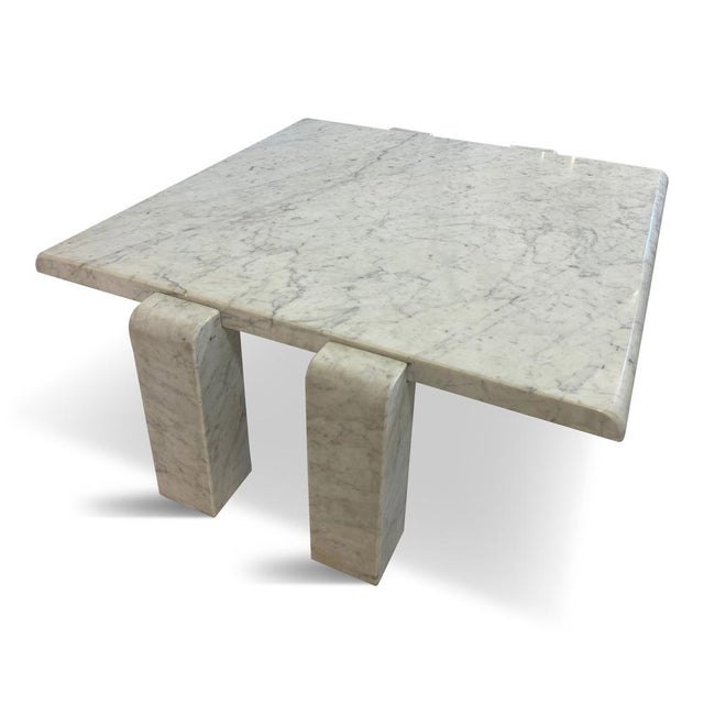 Italian Coffee Table in Carrara Marble from Skipper, 1970s For Sale - Image 3 of 14