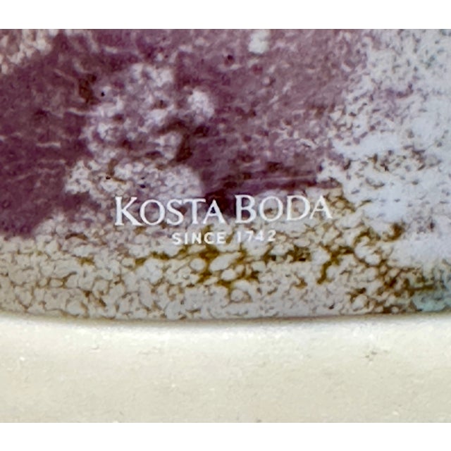 Kjell Engman for Kosta Boda Signed Sculptural Art Glass Decanter | 1990s For Sale - Image 12 of 14