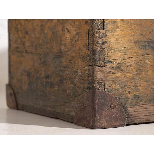 Small Antique Metal Frame Chest, 1900 For Sale - Image 5 of 13