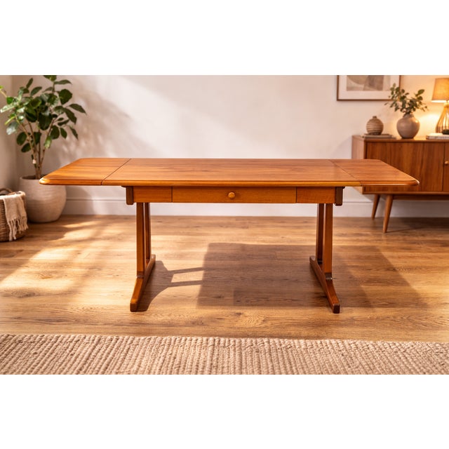 Drop-Leaf Coffee Table in Teak with Drawer from Stag, 1970s For Sale - Image 15 of 15