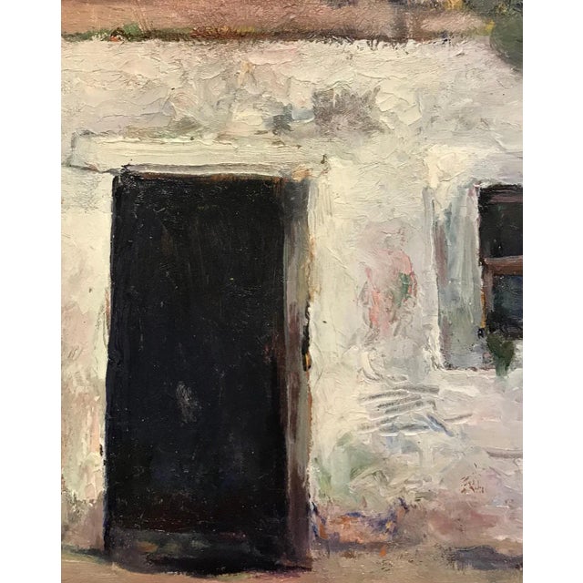 Emile Bressler, The Farm in Perspective, Oil on Canvas For Sale - Image 4 of 7