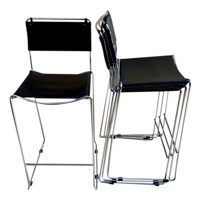 Italian Design Modern Counter Stools From Design Within Reach Set of Four For Sale