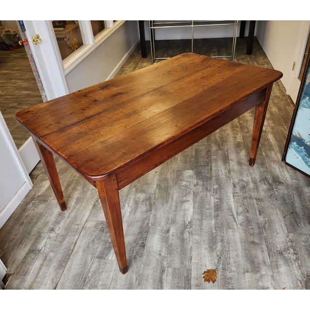 Mid 19th Century Antique French Country Farmhouse Baker's Table For Sale In New York - Image 6 of 12