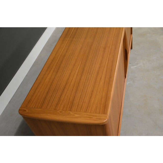 Brown 1960s Danish Modern Teak 66” Takbour Door Credenza For Sale - Image 8 of 10