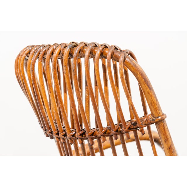 Italian Bamboo Chairs, 1950s, Set of 4 For Sale - Image 12 of 14