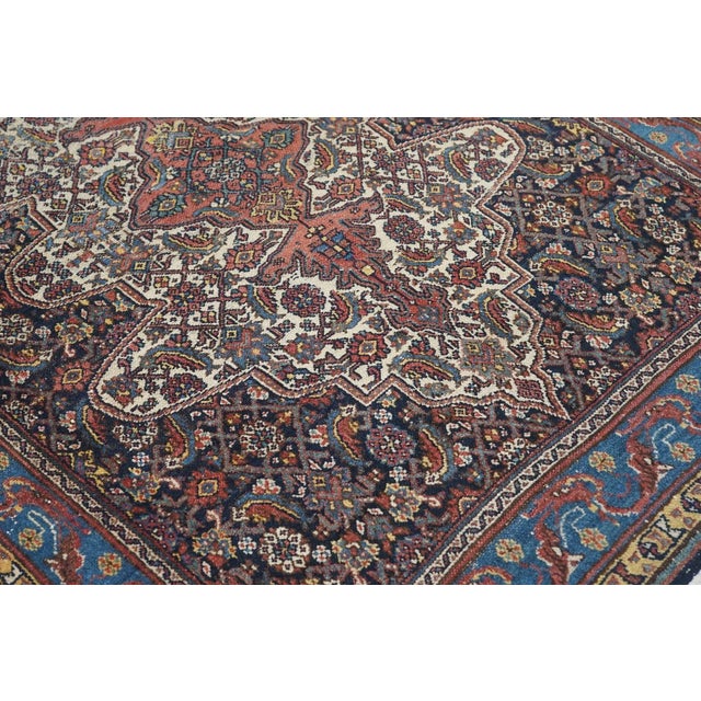 Textile Antique Bibikabad Rug 4'9'' x 6'9'' For Sale - Image 7 of 10