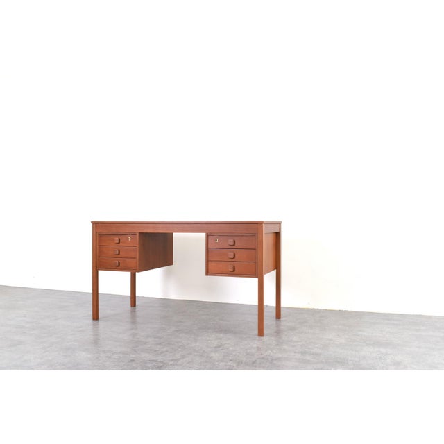 Mid-Century Modern Danish Teak Desk from Domino Møbler, 1960s For Sale - Image 11 of 18