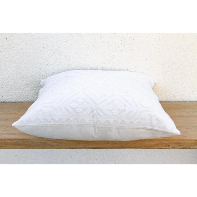 1990s Meadow Bloom Appliqué Pillow Cover For Sale - Image 5 of 7