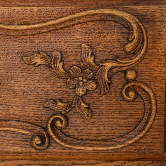 1850s French Louis XV Chest of Drawers With Marble Top For Sale - Image 9 of 18