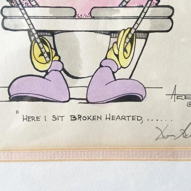 Framed and Singed Print “Broken Hearted” by Don Aceto For Sale In Miami - Image 6 of 7
