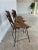 Mid 20th Century Mid Century Modern Wooden Bentwood Slatted Chairs With Iron Bases - Matching Set of 4 For Sale - Image 5 of 11