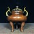 Bronze Vintage Gilt Bronze Tripod Censer - Imperial Incense Burner With Handles For Sale - Image 8 of 9