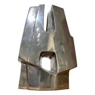 Nicolas Carréga, Confidence Sculpture, Cast Aluminum, 1970s For Sale